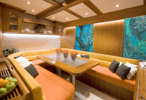 Yacht Bedrooms/Dining Room