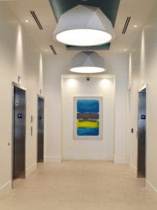 The hall are of a luxury apartment