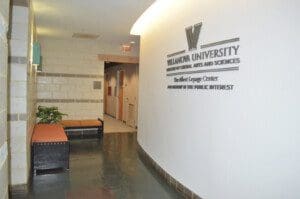 Villanova University name on the wall