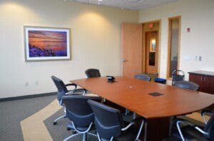 A picture of the wooden table and chairs